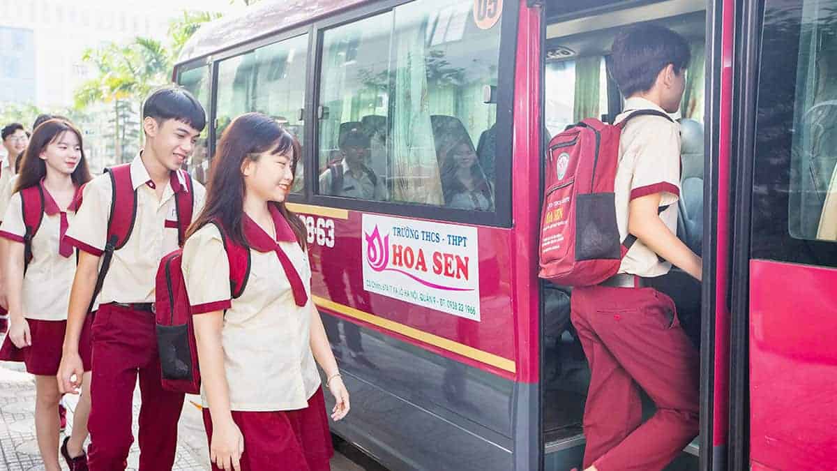 Quy định xe đưa đón với các em học sinh