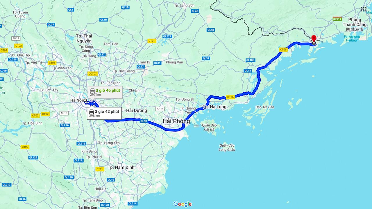 Hà Nội Móng Cái Bao Nhiêu Km? Khoảng cách chính xác