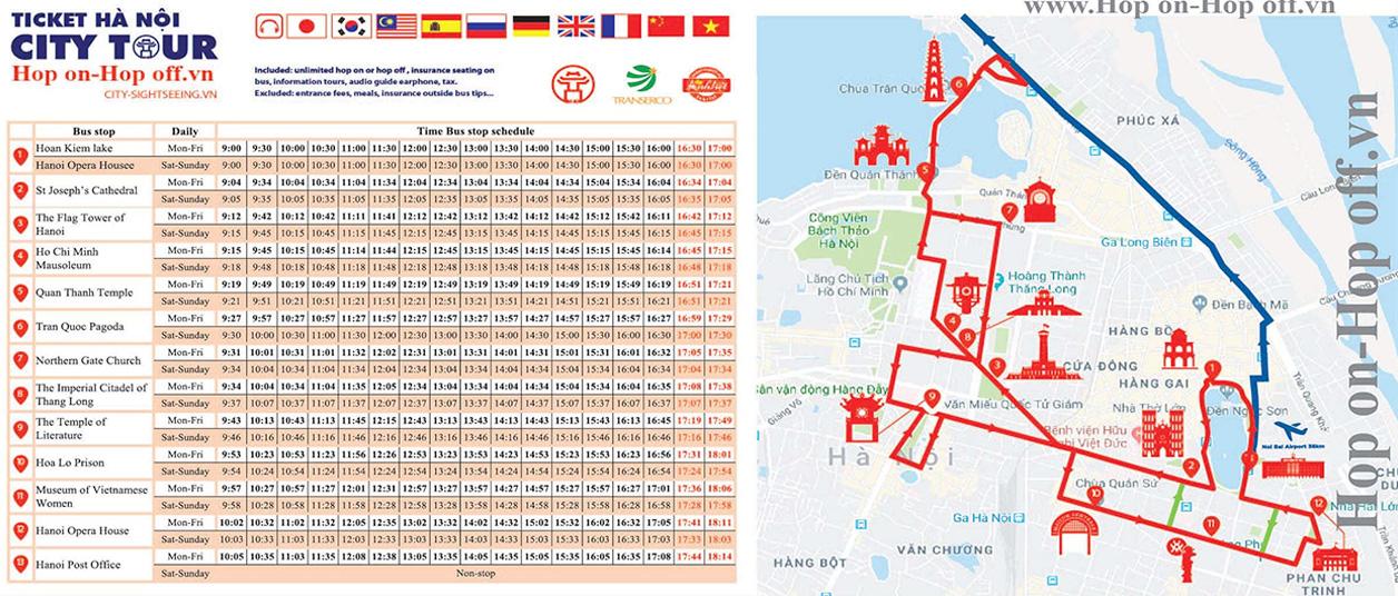 Bản Đồ Các Tuyến Xe Bus 2 Tầng Ở Hà Nội