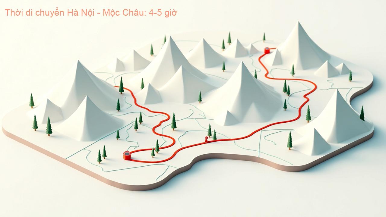 Thời gian di chuyển từ Hà Nội đến Mộc Châu
