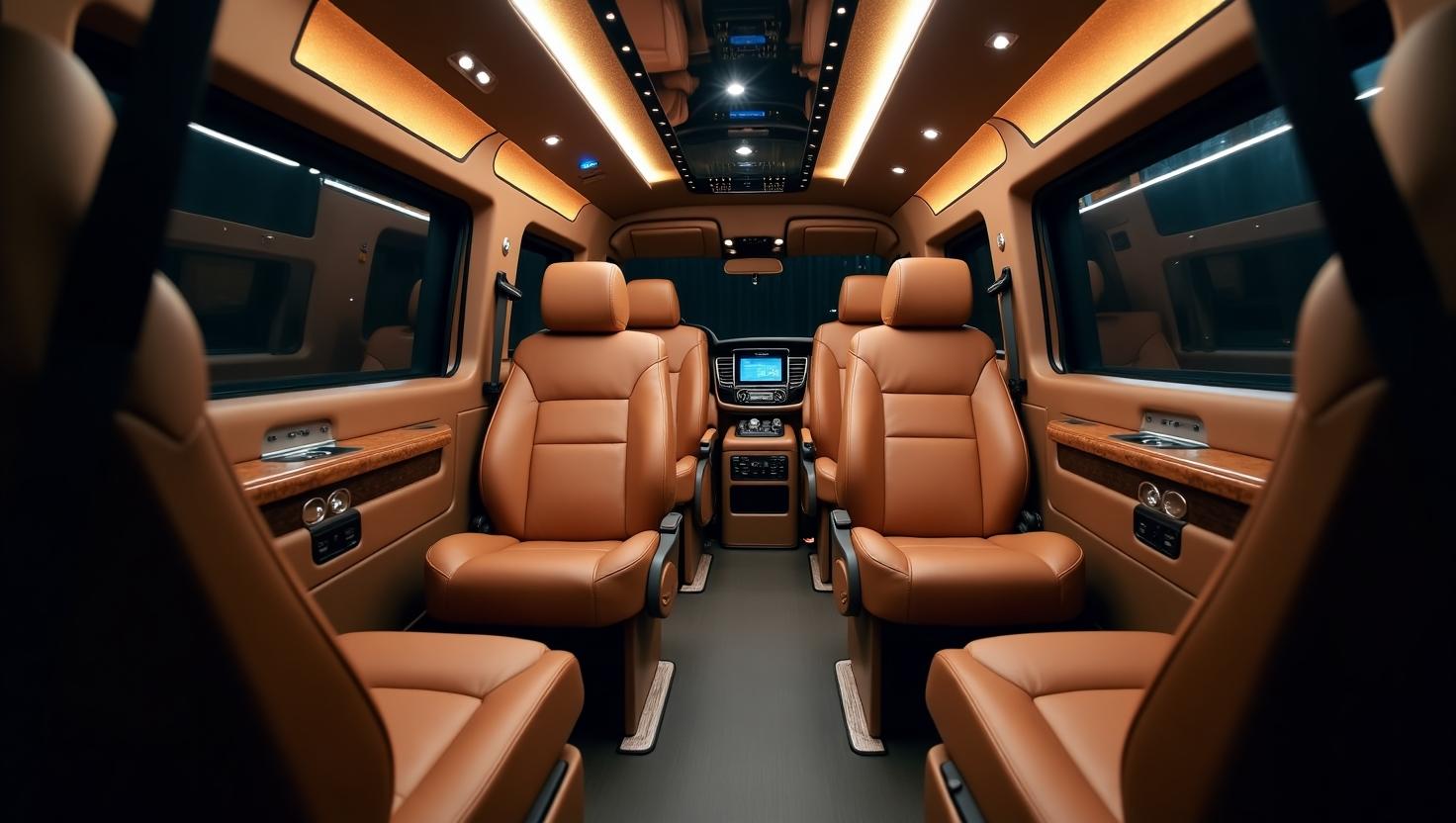 Xe Limousine 9 Chỗ Có Thiết Kế Nội Thất Sang Trọng
