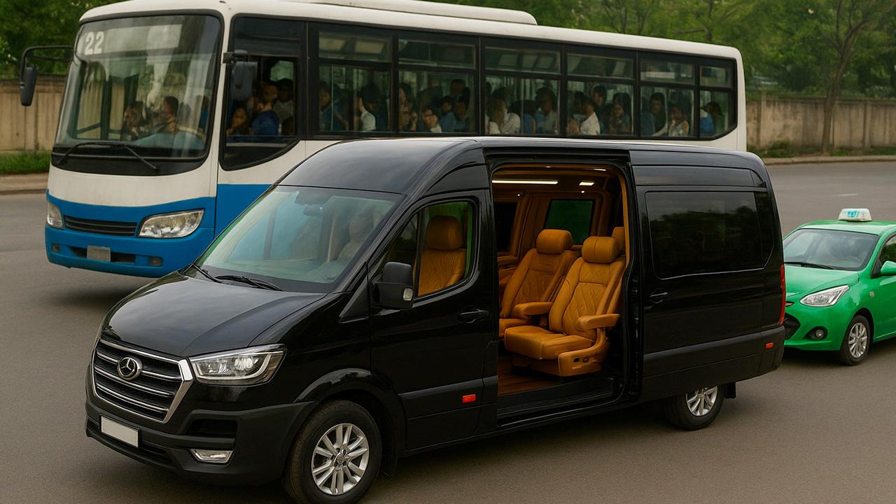 So sánh xe Limousine và các phương tiện khác